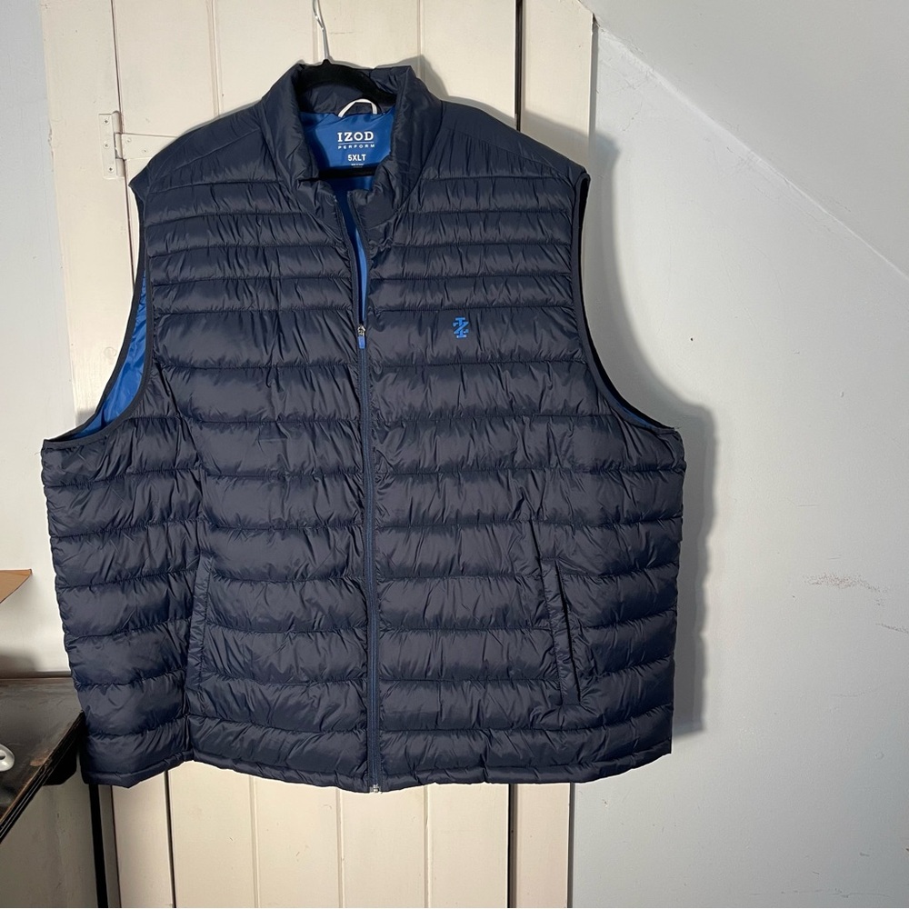 IZOD 5XLT Blue Puffer Vest